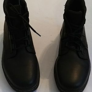 Dr. Martens Black Combat Moto Boots